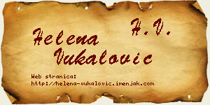 Helena Vukalović vizit kartica